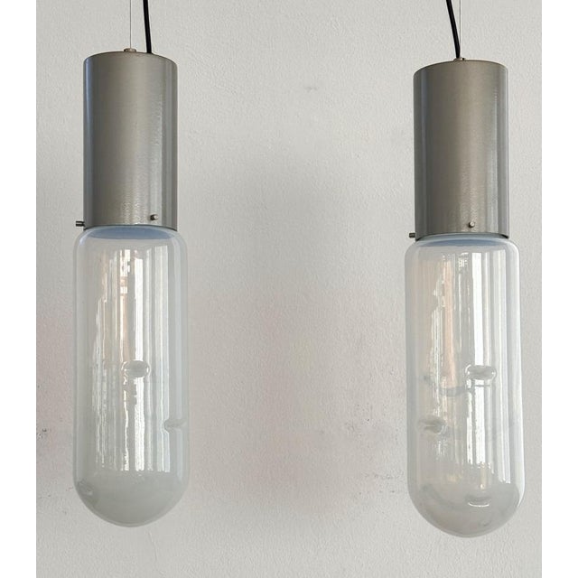 Italian Ata Pendant Lights by Giusto Toso for Leucos, 1970s, Set of 2 For Sale - Image 10 of 18