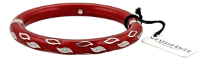 Nouvelle Bague Red Enamel 18k & Sterling Bangle Bracelet