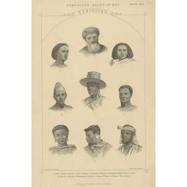 Blackie & Son, People of Ethiopia, 1875, Paper For Sale - Image 4 of 5