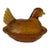 Mid 20th Century Indiana Glass Amber Hen on Nest For Sale
