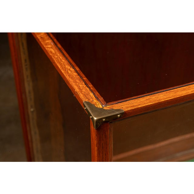 Brown 1900s–1910s Wood and Glass Commercial Display Cabinet For Sale - Image 8 of 13