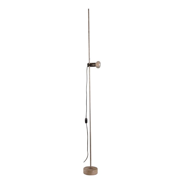 Minimalist First Edition Model 387 Floor Lamp attributed to Tito Agnoli for Oluce, 1955 For Sale