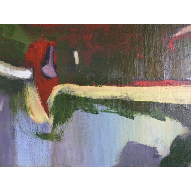 It needed the blue. Original oil and acrylic painting on stretched canvas.