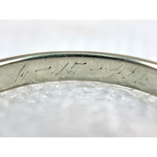 Art Deco Jr Wood & Son’s Wedding Ring, g.e. To e.k. 6-15-24, Size 8.75 For Sale - Image 10 of 10