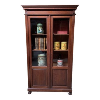 Antique Art Nouveau Bookcase, 1915 For Sale