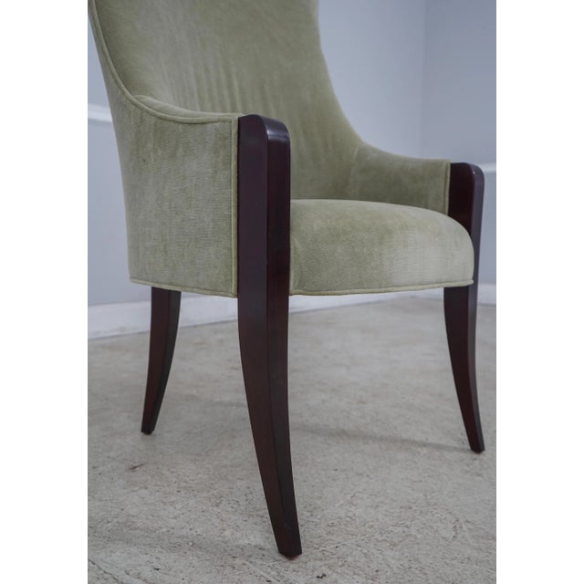 Pair Modern Design Upholstered Host & Hostess Chairs For Sale In Philadelphia - Image 6 of 13