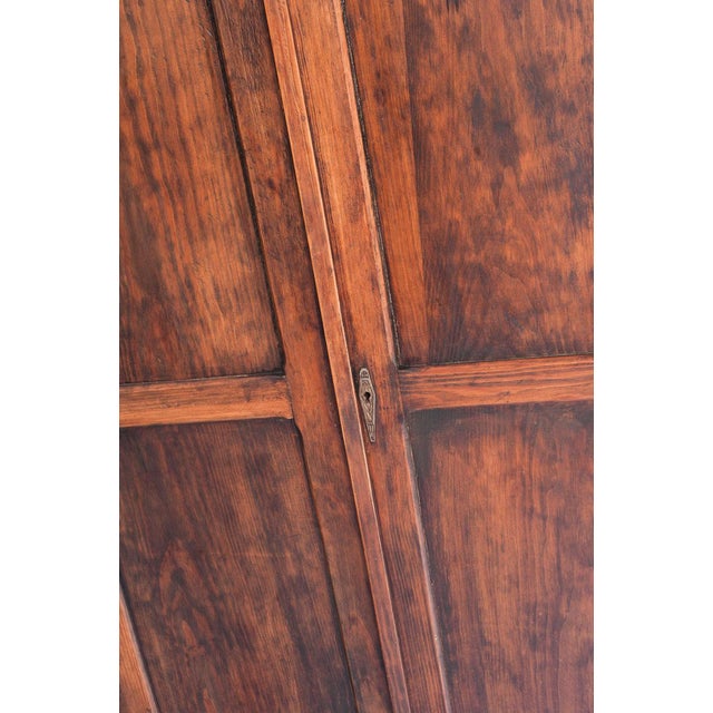 Vintage Parisian Wardrobe Two-Door in Pine, 1950s For Sale - Image 13 of 14