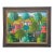 Signed W. Coulano Haitian Naïve Village Landscape Painting 26" For Sale