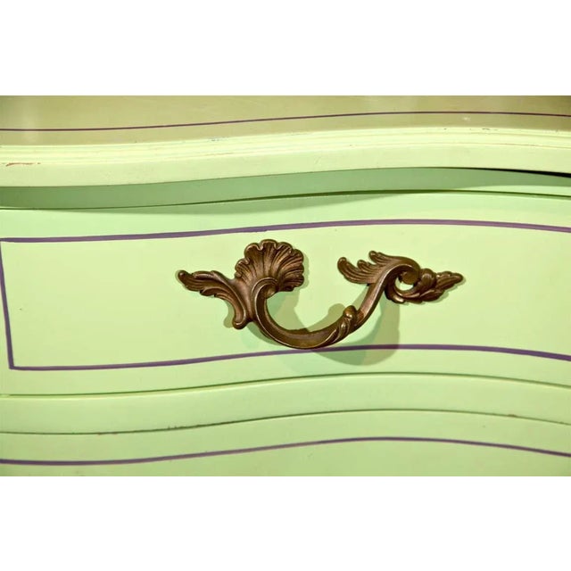 1960s Vintage Chartreuse Commodes- a Pair For Sale In New York - Image 6 of 11