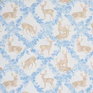 Sample - Schumacher Woburn Meadow Wallpaper in Ice