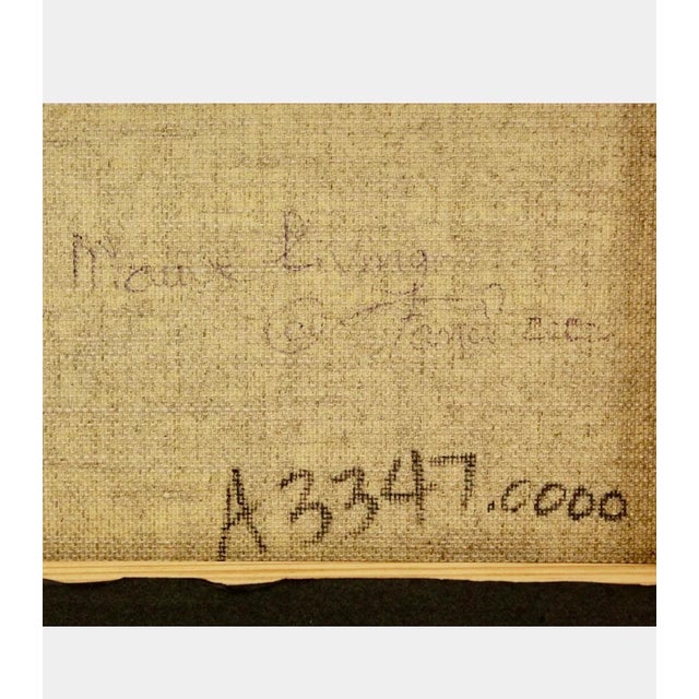 Brown Fanch (Francois Ledan), Whimsical Naive Mediterranean Seaside Interior Folk Art Oil Painting Fanch Ledan, 2002 For Sale - Image 8 of 18