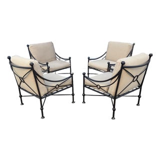 Kreiss Bermuda Patio Lounge Chairs Set of 4 For Sale