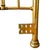 Antique English Victorian Solid Brass Full Size Headboard, Tall Post, 100% Brass, Arched Scrollwork C. 1890s For Sale - Image 12 of 13