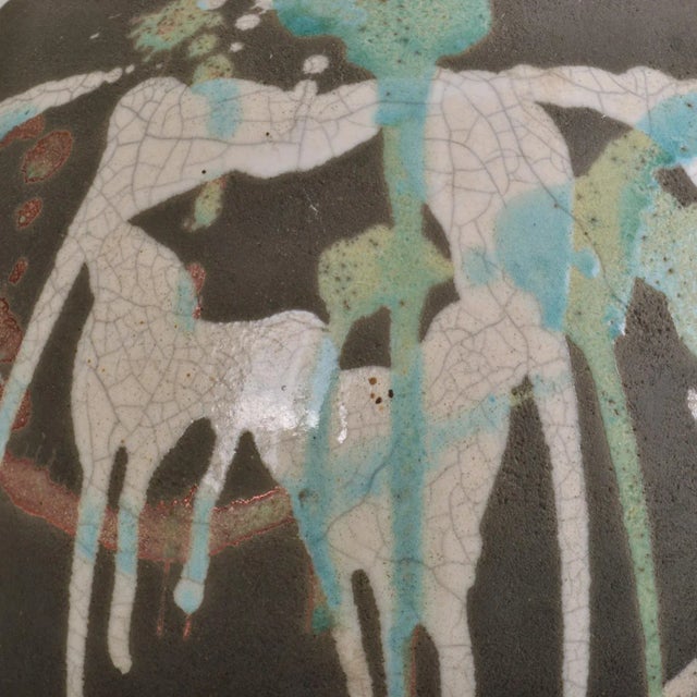 Ceramic Abstract Spherical Ceramic Sculpture For Sale - Image 7 of 10