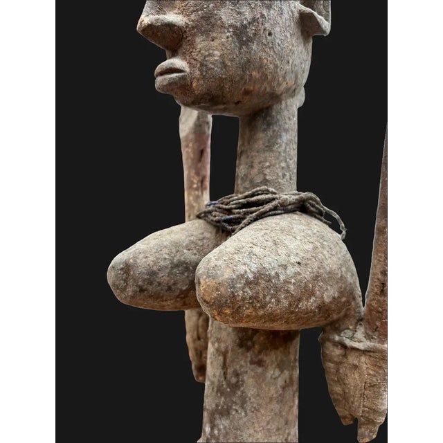 Malian Artist, Large Dogon Satimbe Mask, Pre-1800, Wood For Sale - Image 6 of 9