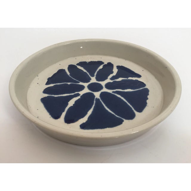 Hand Thrown Glazed Signed Artisanal Ceramic Pottery Bowl For Sale In Palm Springs - Image 6 of 12