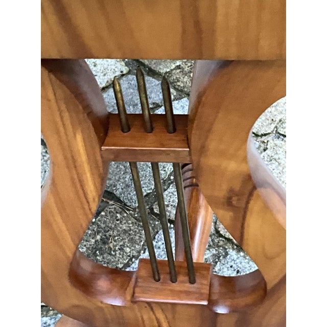Biedermeier Lyra Writing Desk in Cherrywood, 1830 For Sale - Image 11 of 18