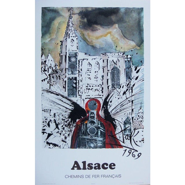 Salvador Dali, Alsace (SNCF Grand Modèle), Lithograph For Sale