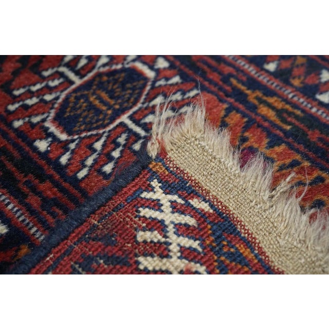 Vintage Turkmen Rug 3'8'' X 5'9'' For Sale - Image 11 of 11