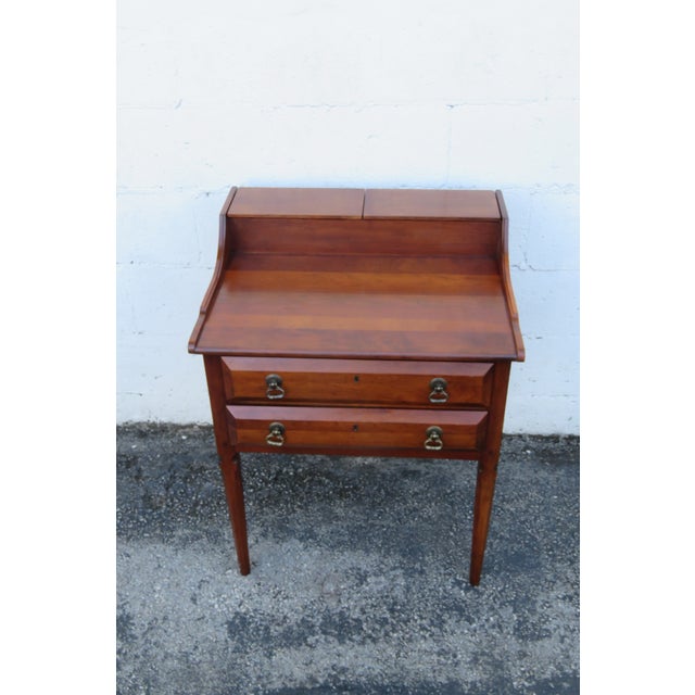 This great Desk is made of wood, solid wood, and solid cherry. The desk was made by Lexington Furniture Bob Timberlake and...