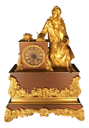 Fire-Gilded Pendule Clock, 1870