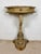 Wood 20th Century Italian Polychrome Pedestal with Marble Top, 1950 For Sale - Image 7 of 10