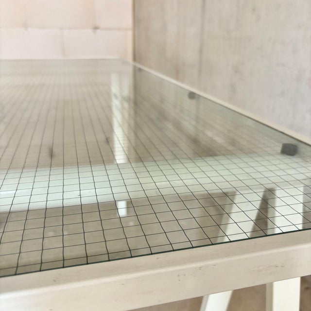 Metal Trestle Table by Rodney Kinsman for Bieffeplast, 1980s For Sale - Image 7 of 11