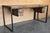 Mid 20th Century Oak Kitchen Island, Butcher Block, Industrial Work Table Cast Iron For Sale - Image 18 of 18