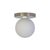 Not Yet Made - Made To Order Globe Flush Mount Polished Nickel, 5 Inch Glass Globe, by Research.Lighting, Modern, Minimal For Sale - Image 5 of 8