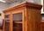 Wood Vintage Pair of Elmwood Bookcases / Cabinets With Adjustable Shelves , Uk Import c.1950 For Sale - Image 7 of 11