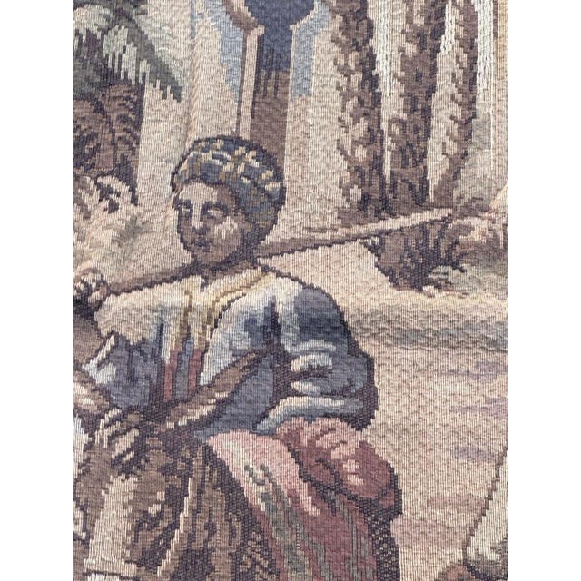 Mid-Century Jacquard Tapestry in the style of Aubusson, 1950s For Sale - Image 6 of 18
