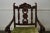 -fwmr 1920s Jacobean Style Solid Mahogany Carved Arm Chair (possibly Kittinger) AGE / ORIGIN: 1920's, America DETAILS /...