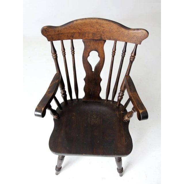 Wood Mid-Century Nichols & Stone Wooden Arm Chair For Sale - Image 7 of 12