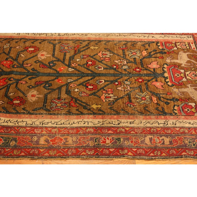 Gold Nazmiyal Collection Antique Caucasian Tree of Life Karabagh Rug For Sale - Image 8 of 10