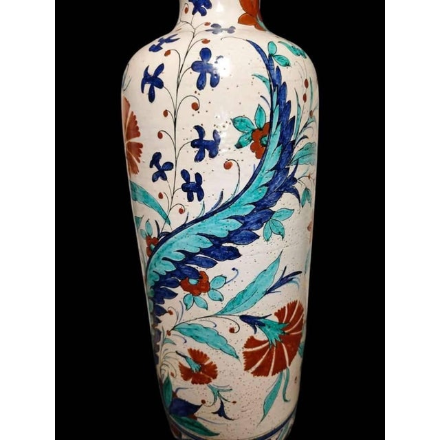 Exceptional French Samson Iznik Vase, 19th Century For Sale - Image 9 of 10