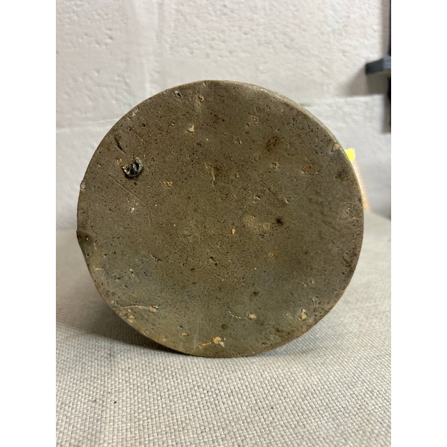 Taupe Antique North Carolina Salt-Glazed Stoneware Crock, Randolph-Moore County, C. 1880 For Sale - Image 8 of 8
