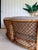 Vintage Refinished Organic Modern Coastal Three-Piece Curved Rattan Sectional Sofa Set For Sale - Image 9 of 12