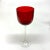 Ruby stemmed decorative glasses, group of 7. This glamorous group of stemmed glasses in ruby red shades adds some rich...