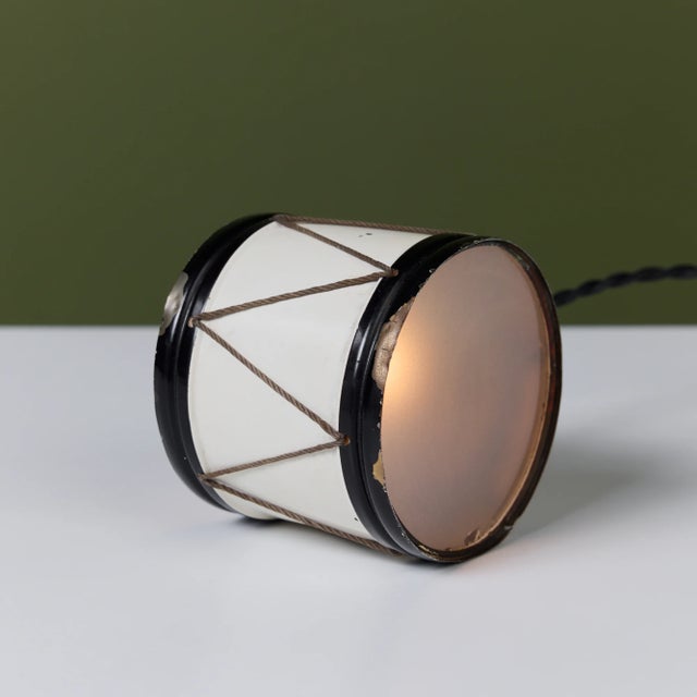 1930s Petite Drum Lamp by Lurelle Guild for Chase Brass & Copper Co. For Sale - Image 9 of 10
