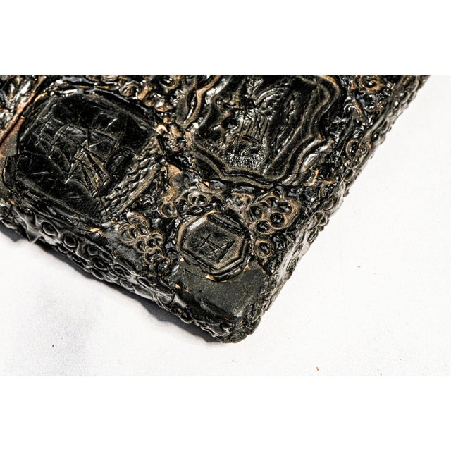 Rare Victorian Gutta-Percha Wax Seal Style Antique Calling Card Case Neoclassical English Art Collectible For Sale - Image 18 of 18