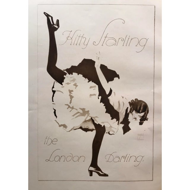 Art Deco Original Double- Sided 1926 German Art Deco Fashion Print, Kitty Starling Starling/Coffee House For Sale - Image 3 of 7