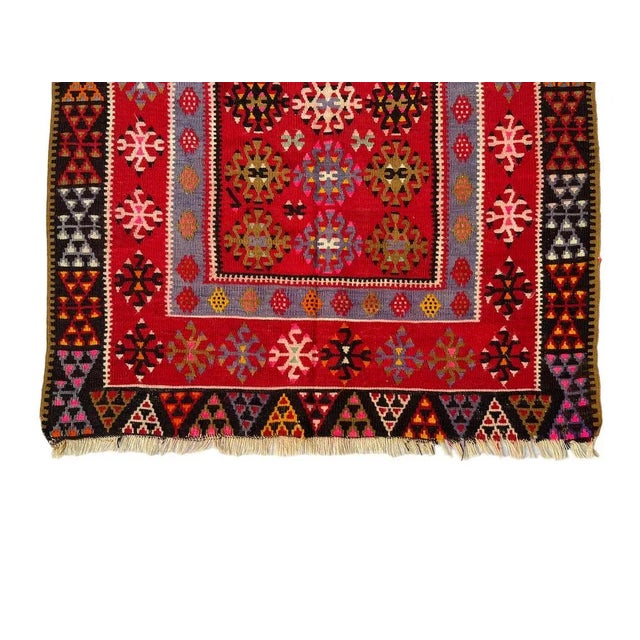 Traditional Turkish Kilim Rug, 1960 For Sale - Image 3 of 10