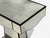 Silver Mid-Century Modern Style, Painted Wood, Distressed Glass, Mirrored Nightstands For Sale - Image 8 of 14