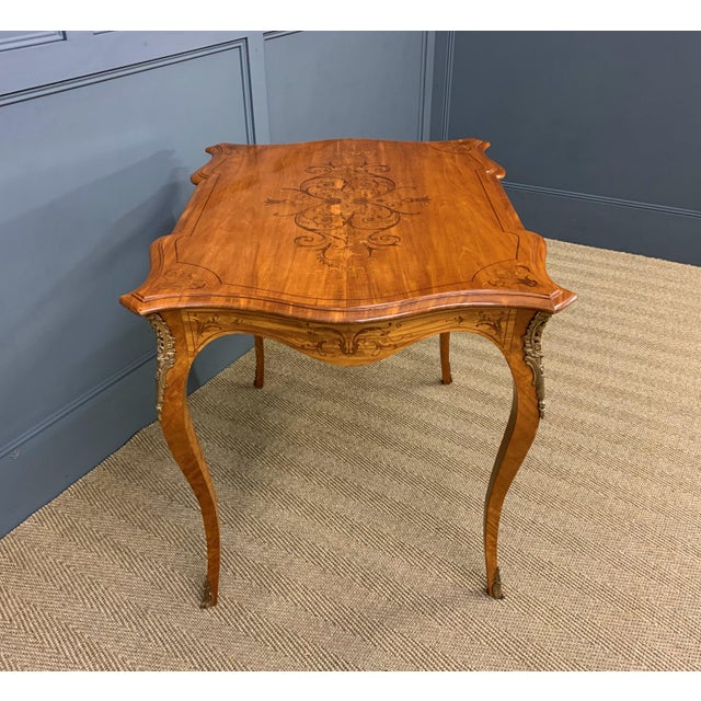 19th Century Inlaid Satinwood Table, 1890 For Sale - Image 12 of 17