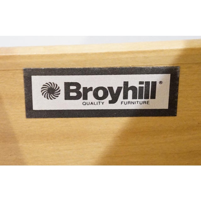Broyhill Furniture Cherry Early American Traditional Style 24" Two Drawer Nightstand 234-6597-92 For Sale - Image 9 of 13