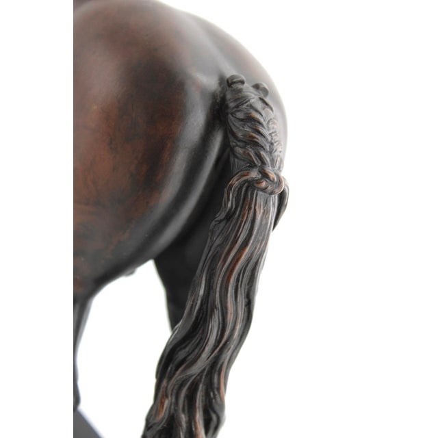 Metal Giovanni Bologna's Bronzed Medici Horse Sculpture, Tabletop 10.5" For Sale - Image 7 of 11