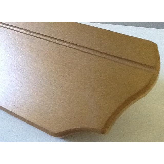 Vintage Gold Wood Wall Shelves With Plate Groove Chairish