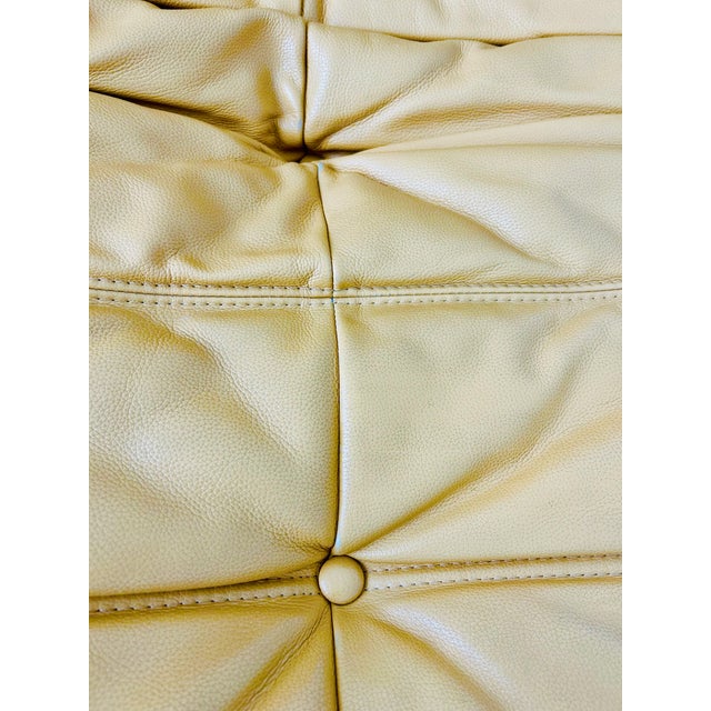 Ligne Roset Togo Armless Leather Loveseat For Sale In San Francisco - Image 6 of 7