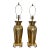 Mid 20th Century Frederick Cooper Style 28” Brass Rope and Tassel Lamps, a Pair For Sale