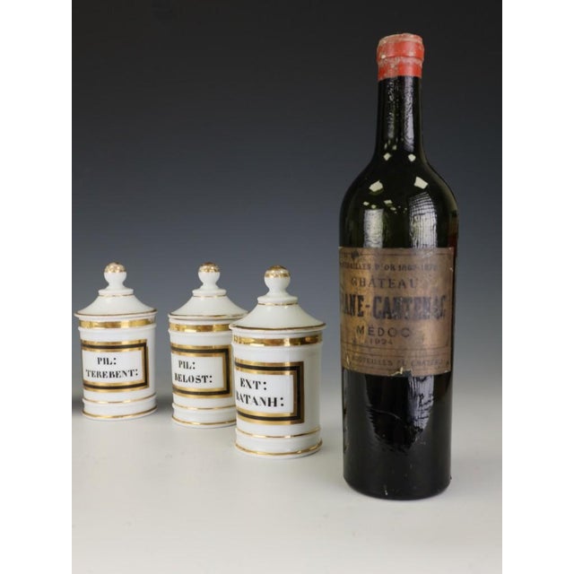 Antique Continental Opaline Glass Apothecary Jars, 1880, Set of 5 For Sale - Image 9 of 10